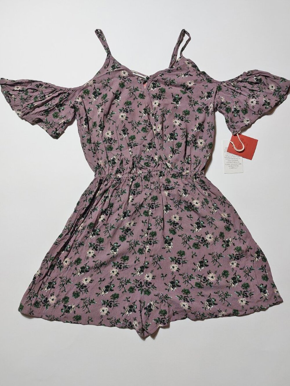 NWT Cold Shoulder Floral Romper